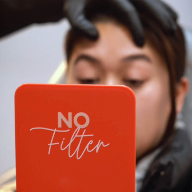 Hello Hydration client looking in mirror