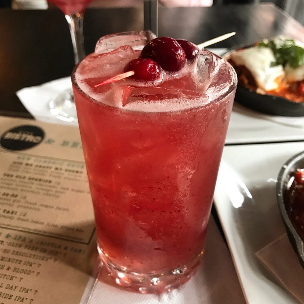 city bistro cocktail drink cosmo martini