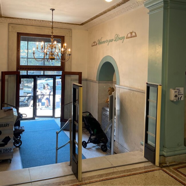 library jersey city free public new jersey main entrance