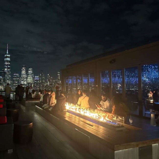 restaurants north jersey fireplaces cozy exchange place