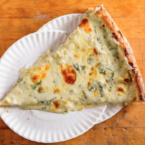 artichoke pizza slice