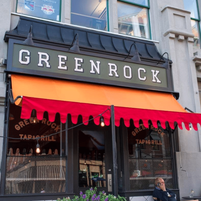 green rock hoboken outdoor tv